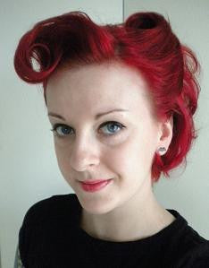 Victory Rolls are a very popular retro hairstyle. Pinup hair.
