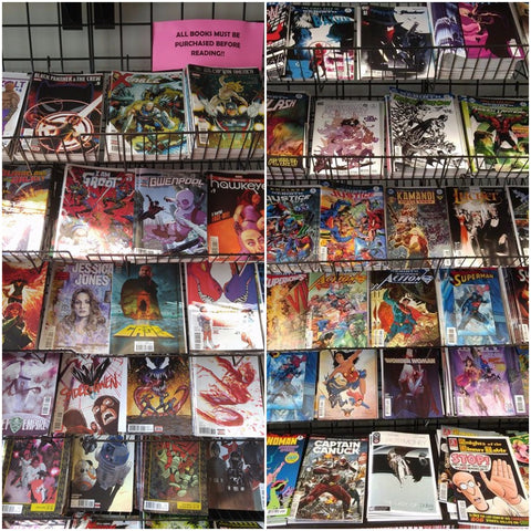 Tons of comics available at Pulp716 Comics and Cafe in Tonawanda