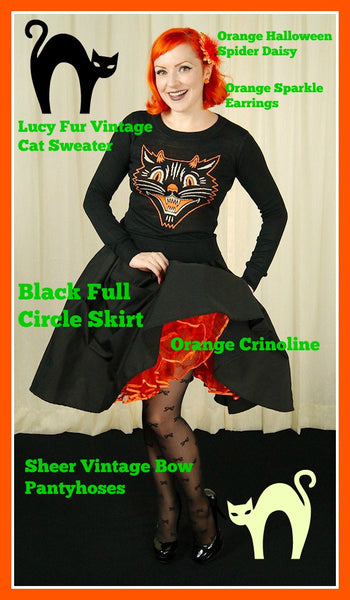 Shop the look Lucy Fur Vintage Cat Sweater outfit