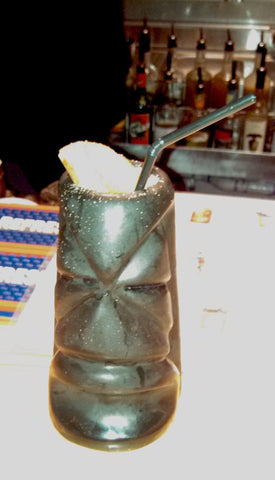 The What an aspirin is drink at Tiki Tolteca, New Orleans