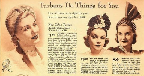 Vintage turban ad