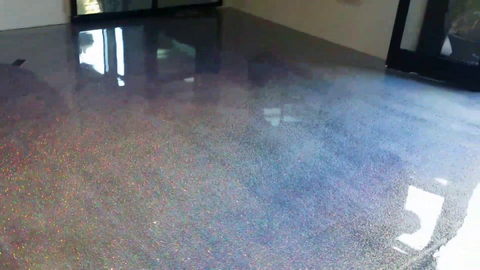 diy glitter floor