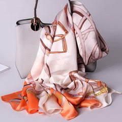 100% Pure Silk Scarf Women - Retrolistic
