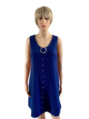retrolistic - Blue 1960s Julie Scott Vintage Pinafore Mod Dress - Retrolistic - dress