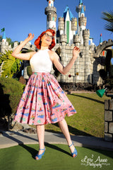 Women Vintage 1950s Style Neverland Swing Skirt Rockabilly Pin Up