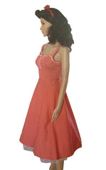 retrolistic - 70'S Red Polka Dot Rockabilly Style Dress - Retrolistic - dress