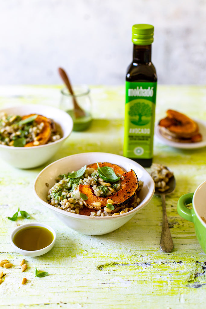 Vegan Barley Risotto with Roasted Butternut