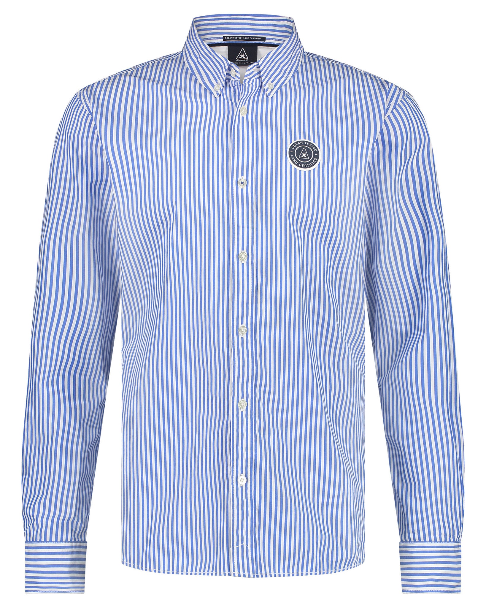 Aangepaste Induceren streep Blue striped cotton slim fit shirt Gaastra - 12529/B007 – Dhaene Tailor