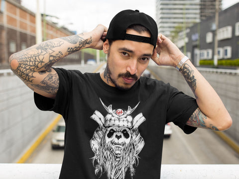 T-shirt panda samouraï barbu GrahamHold 