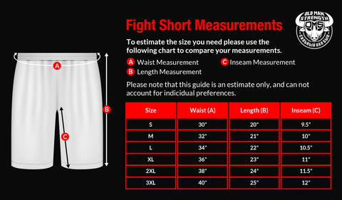 Gym Shorts, Sizing Guide Australia