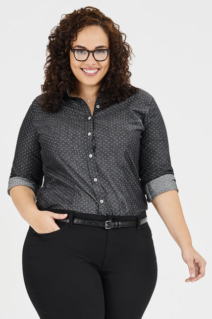 Womens Plus Size Blouses Ico Uniforms 