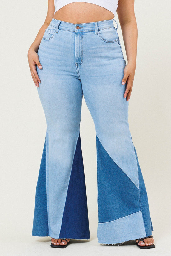 Spin The Color-Block Jeans
