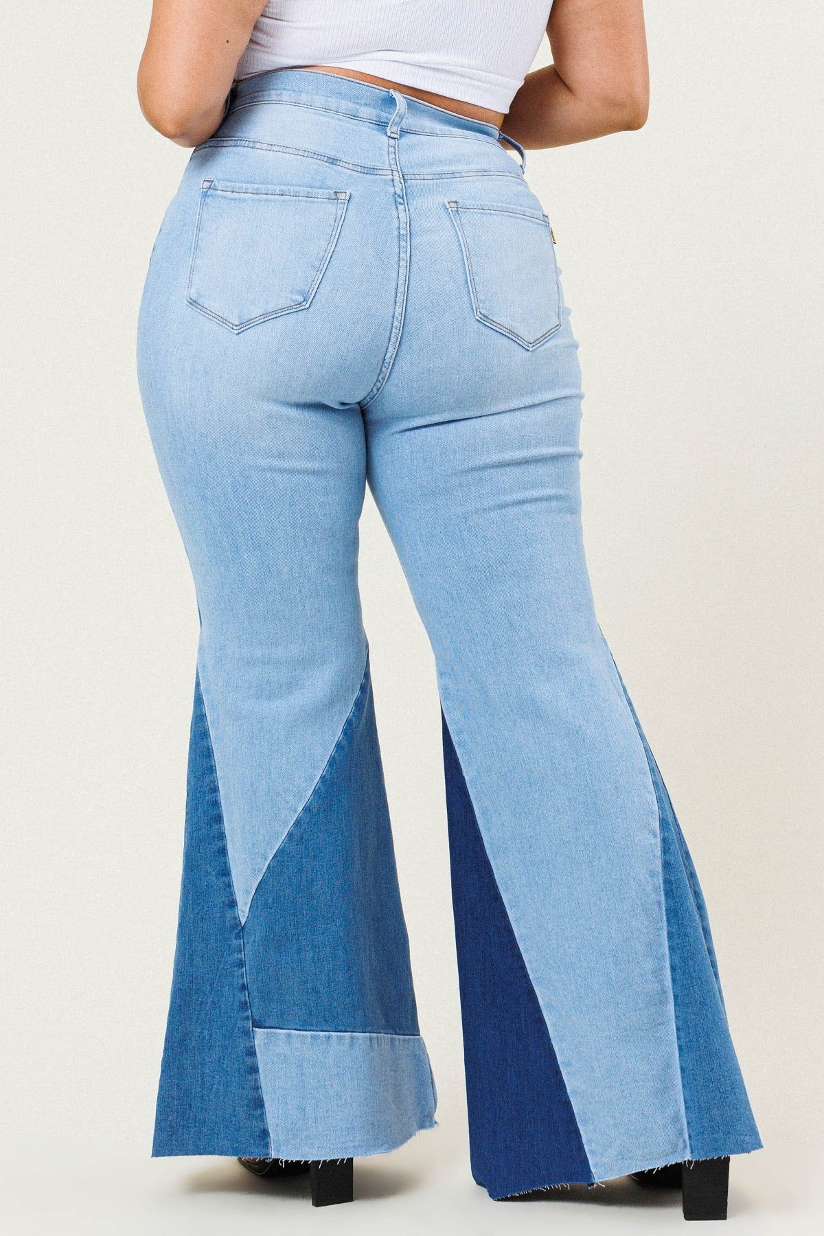Spin The Color-Block Jeans