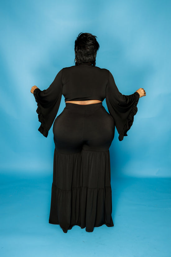 Black Chaka Pant Set