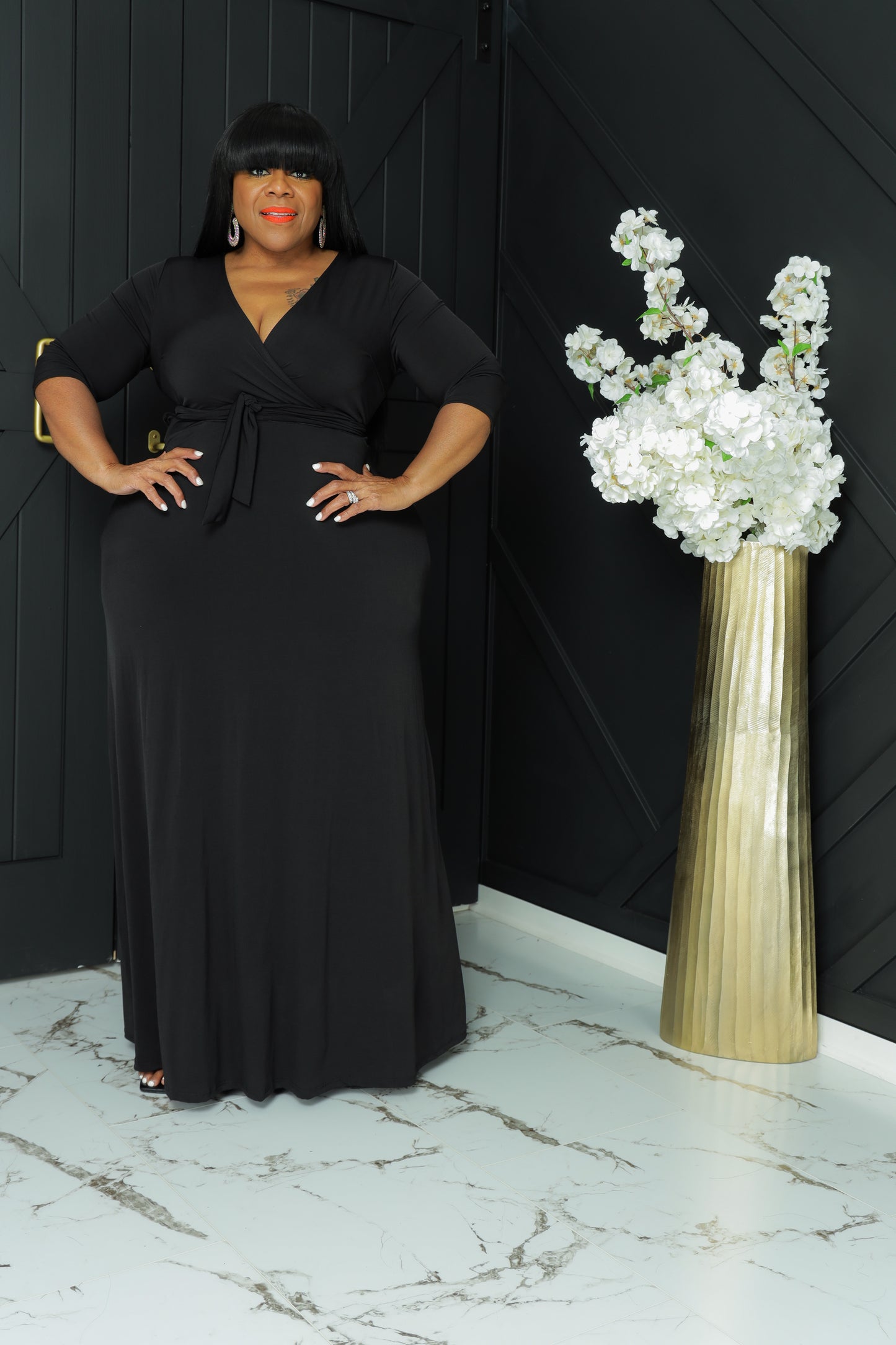 Black Emily Maxi Dress