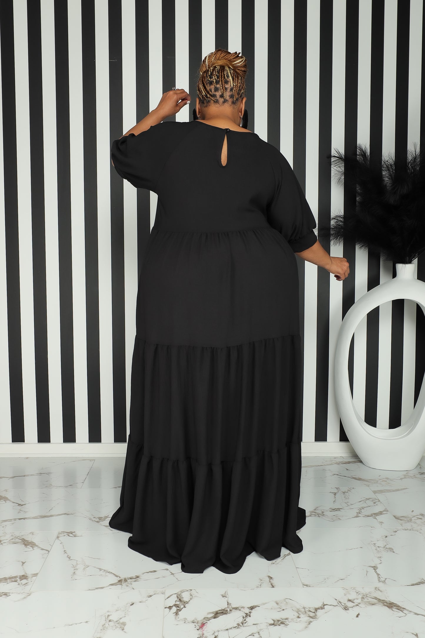 Black River Flowy Maxi Dress