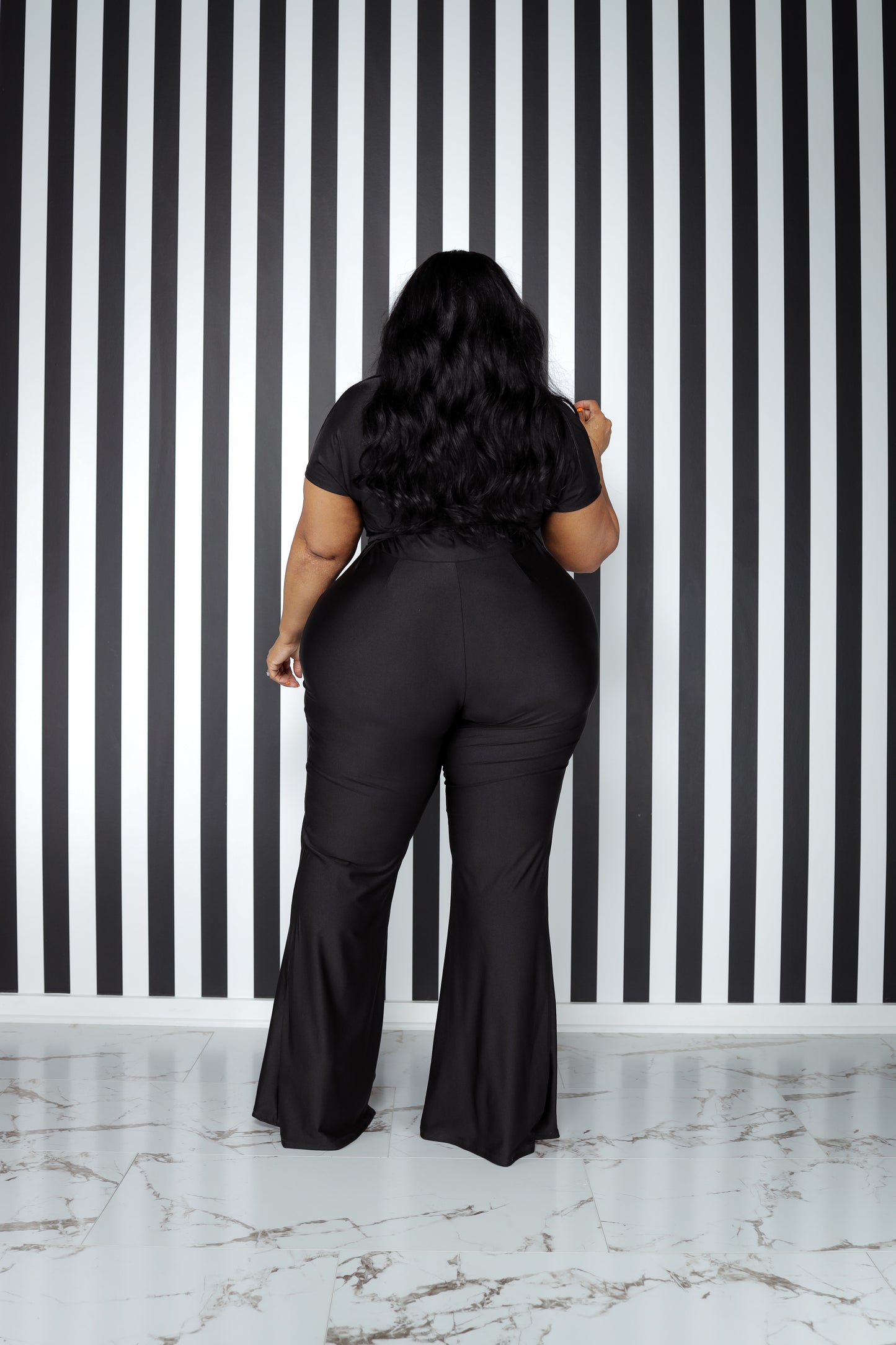 Black Thommy Flare Jumpsuit