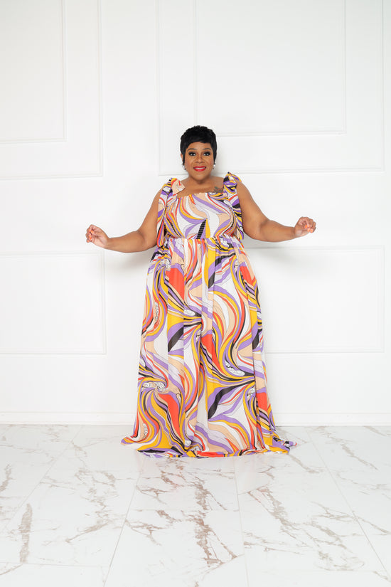 Odyssey Print Maxi Dress