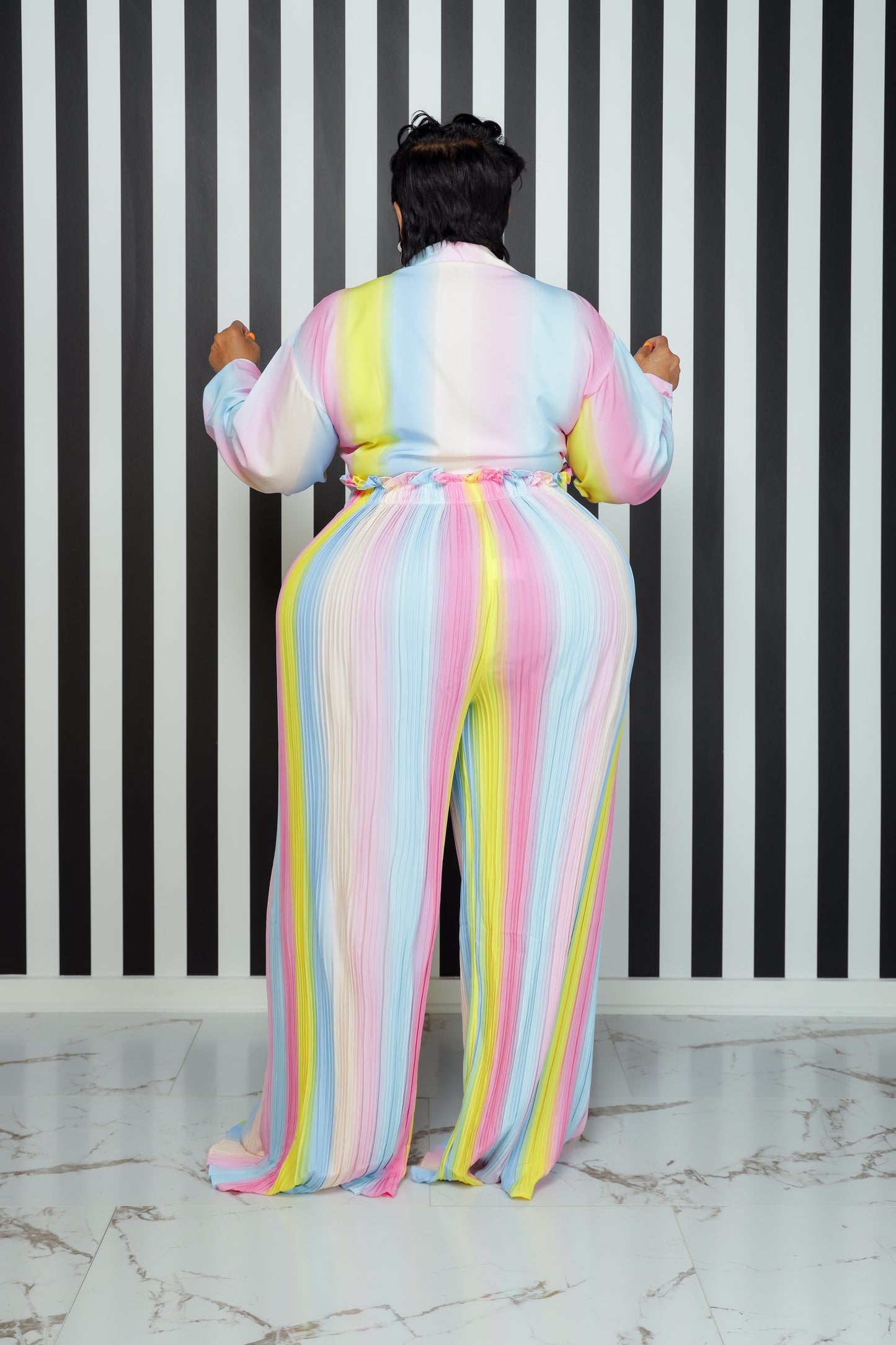 Candy Pleated Pant Set