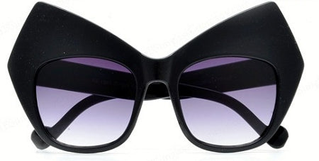 Black Oversized Cat Eye Sunglasses