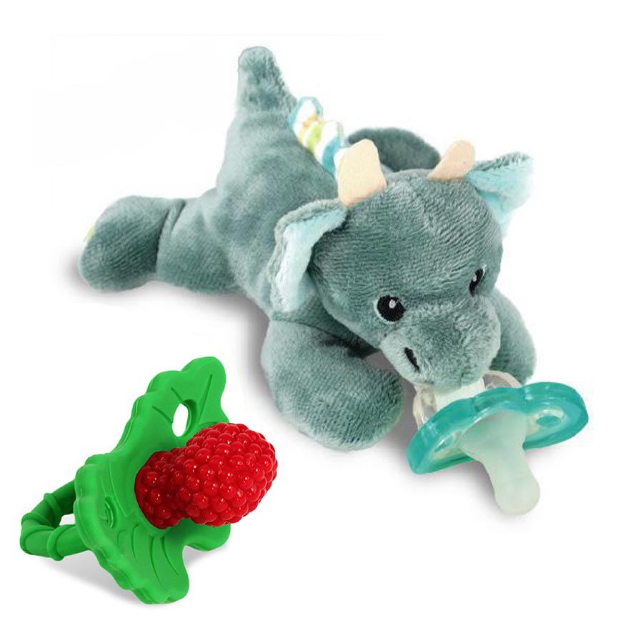 RazBuddy Plush Toy Pacifier Holder Jack the Dragon + Razberry Dummy –  Jollypop