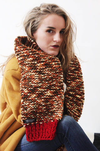 ARCHIVES | écharpe artisanale tricotée à la main en 1 seul exemplaire | 2018, Le Garage de Fassi (LGF artisanat)