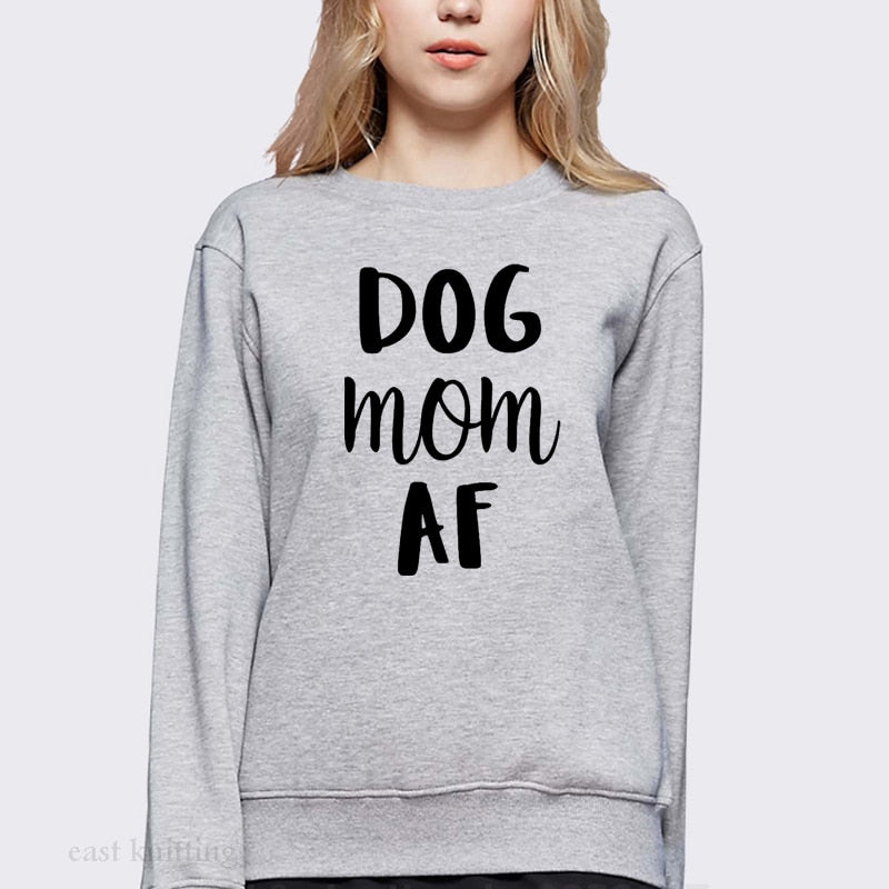 dog mom af sweatshirt