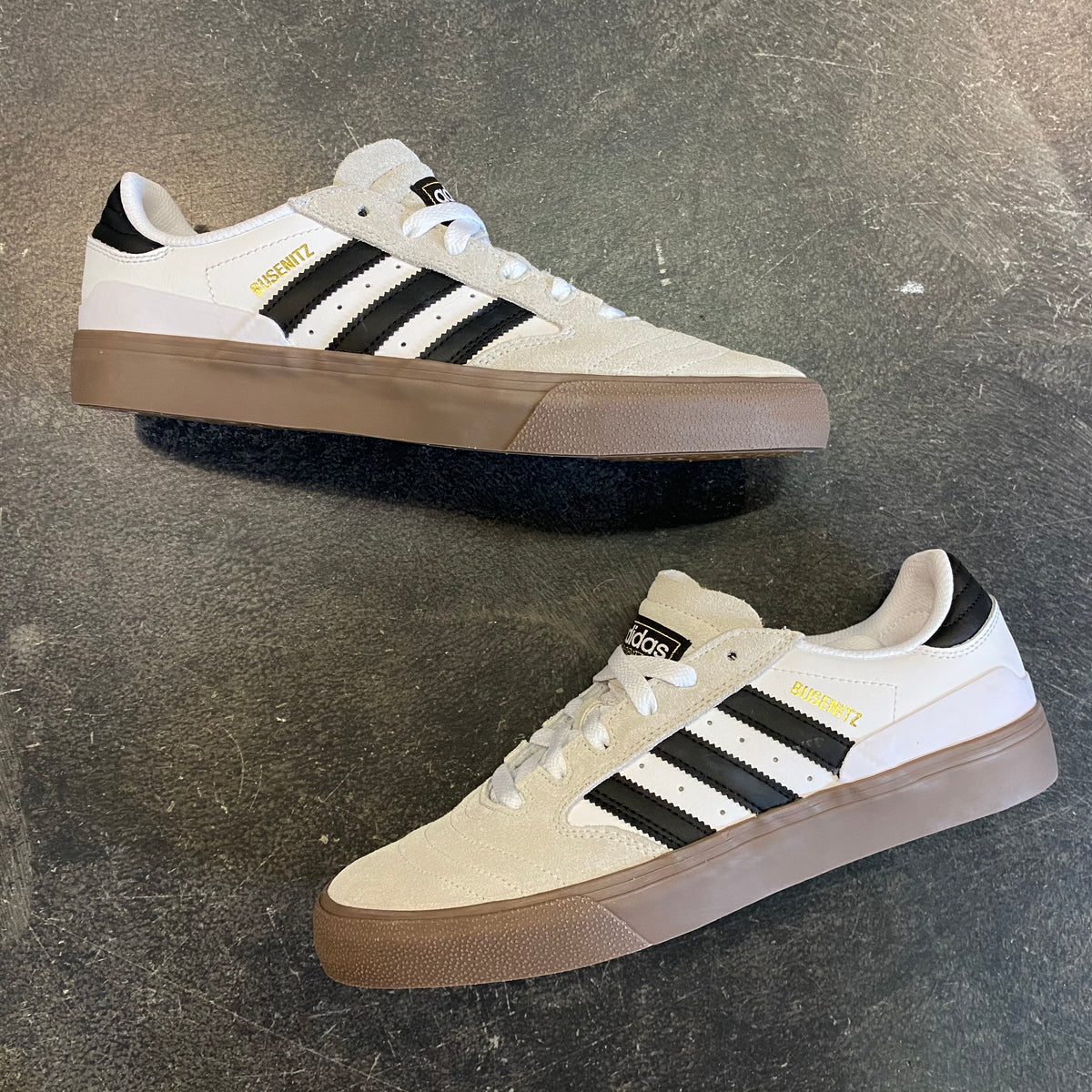Adidas Busenitz Vulc White/Black/Gold – 561 Skate