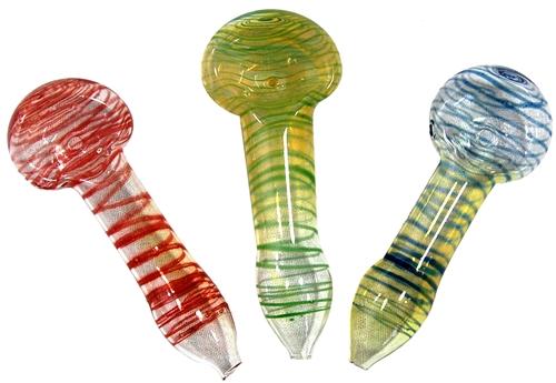 2.5-3.0 INCH GLASS HAND PIPE TINY ASSORTED COLORS AND STYLES 