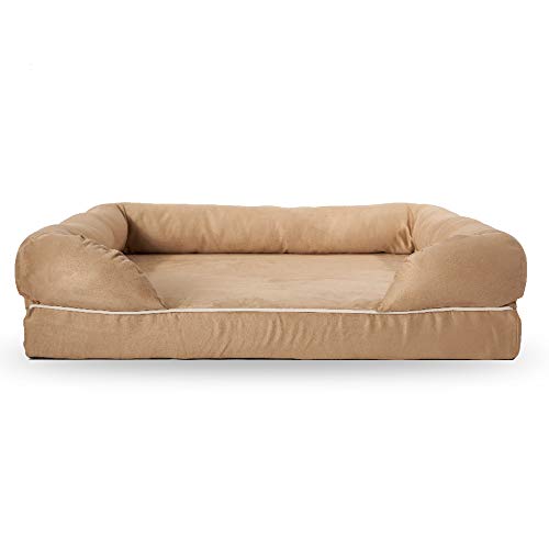 suede dog bed