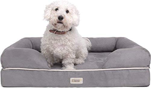 suede dog bed