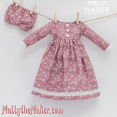 Ms. Bunny Doll dress and panties sewing pattern