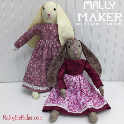 Ms. Bunny Doll beginner sewing pattern