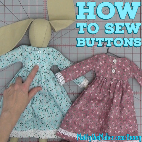 How to sew Ms Bunny Doll Dress Tutorial