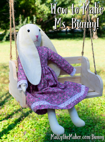 How to make Ms Bunny | rabbit doll sewing tutorial
