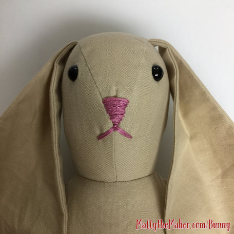 make Ms Bunny doll | rabbit doll sewing pattern
