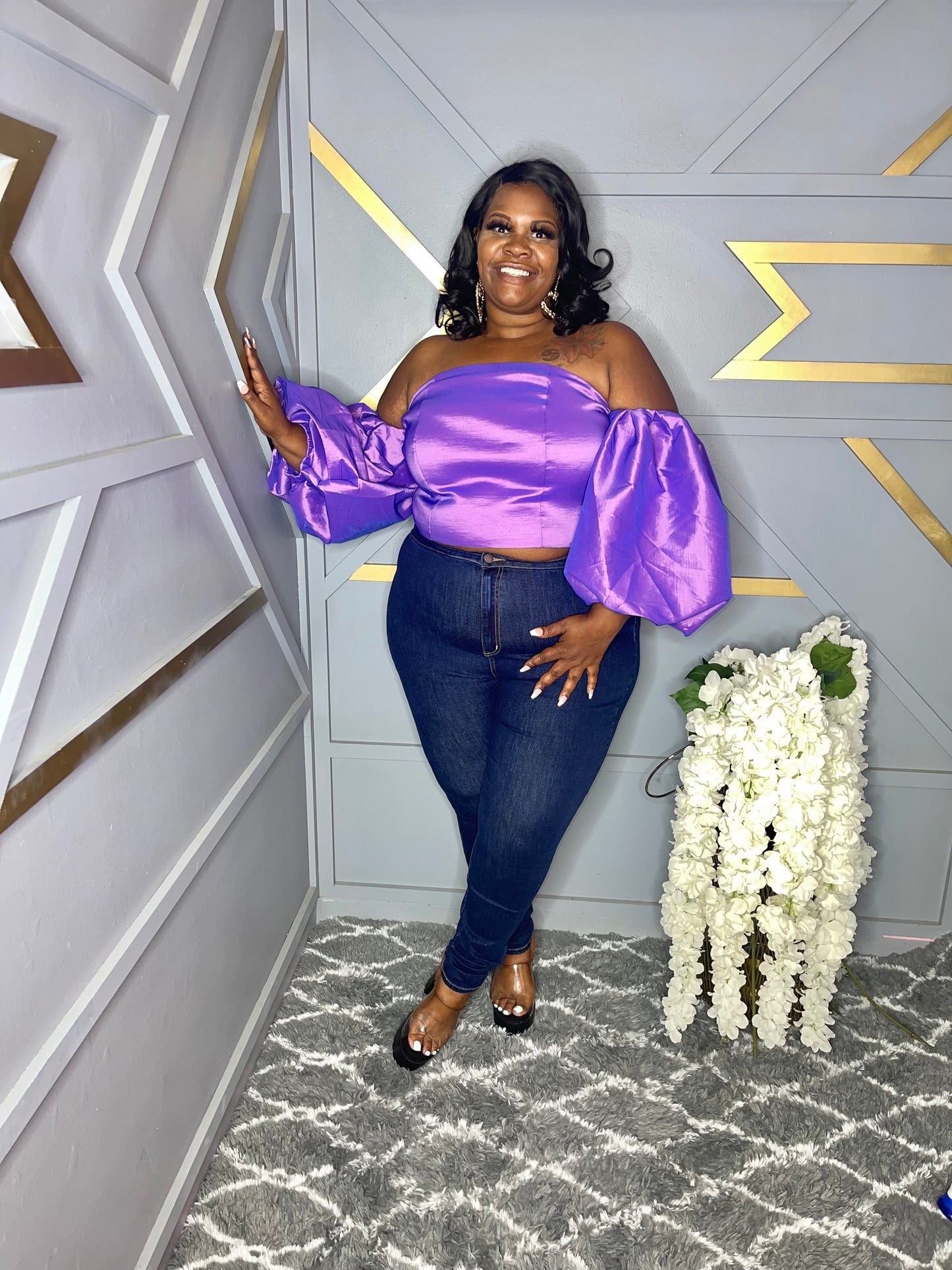 Emersyn Off Shoulder Puff Sleeve Top