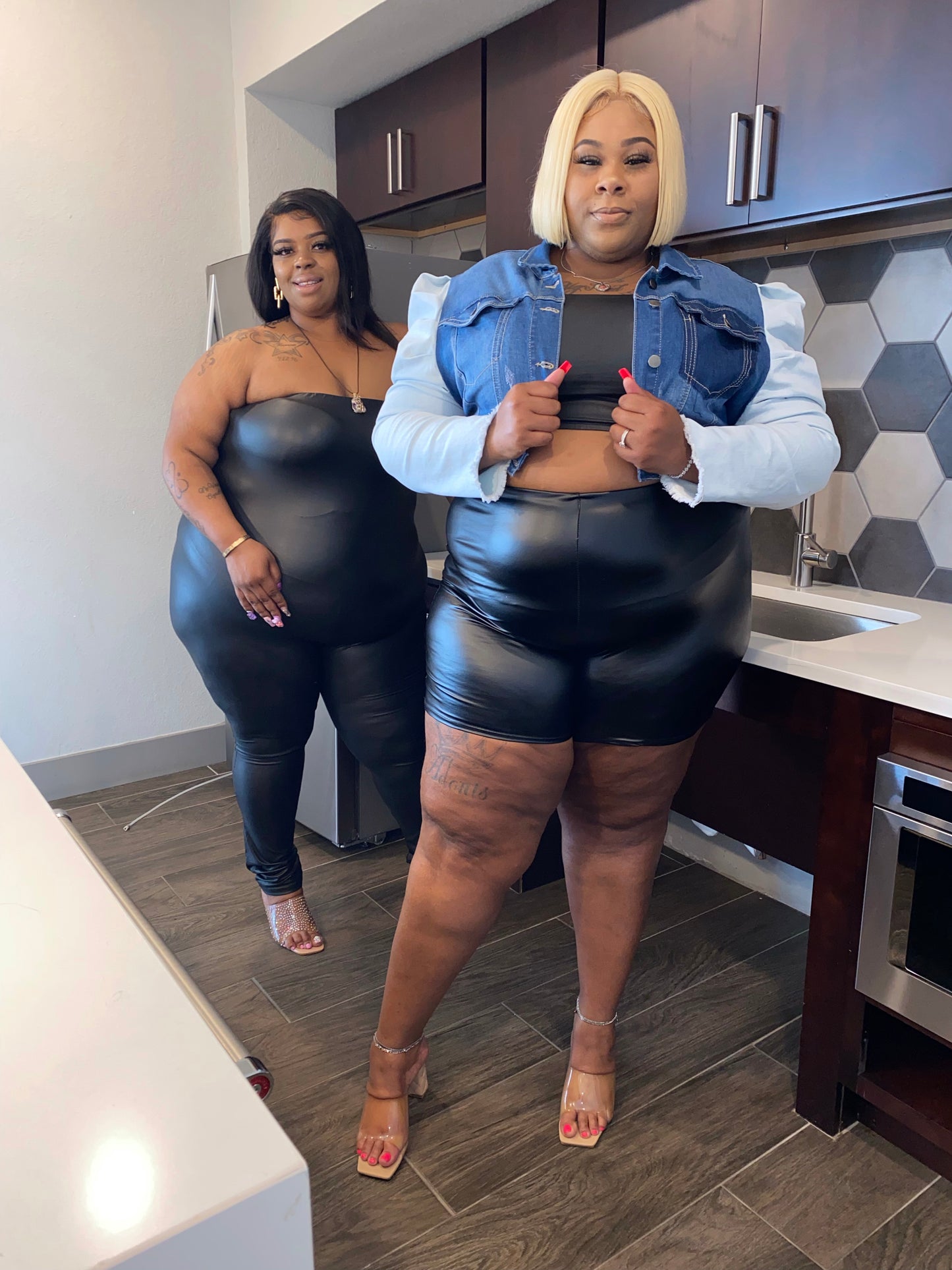 Tube & Shorts Vegan Leather Set