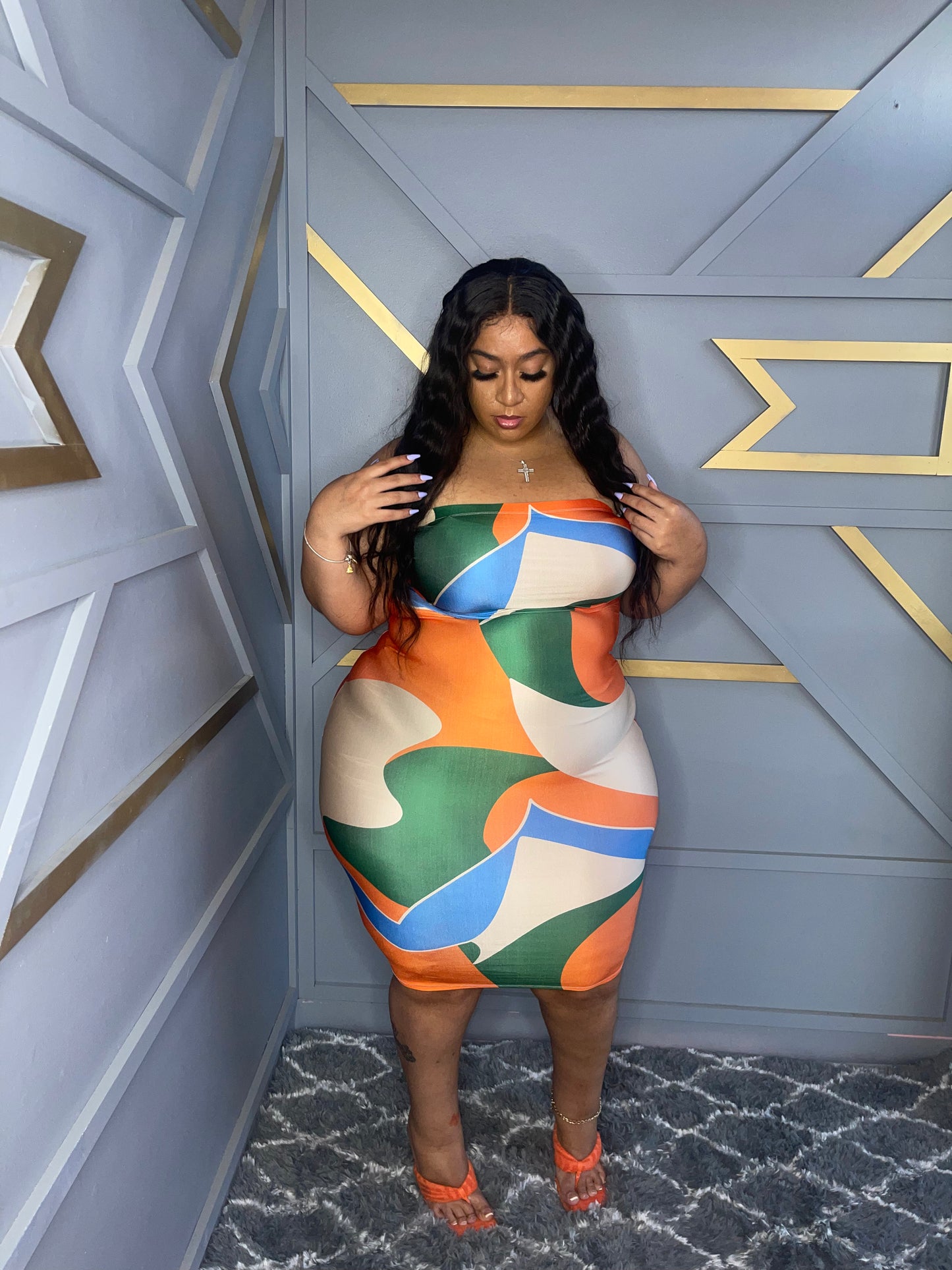 VK Tube Top Midi Dress
