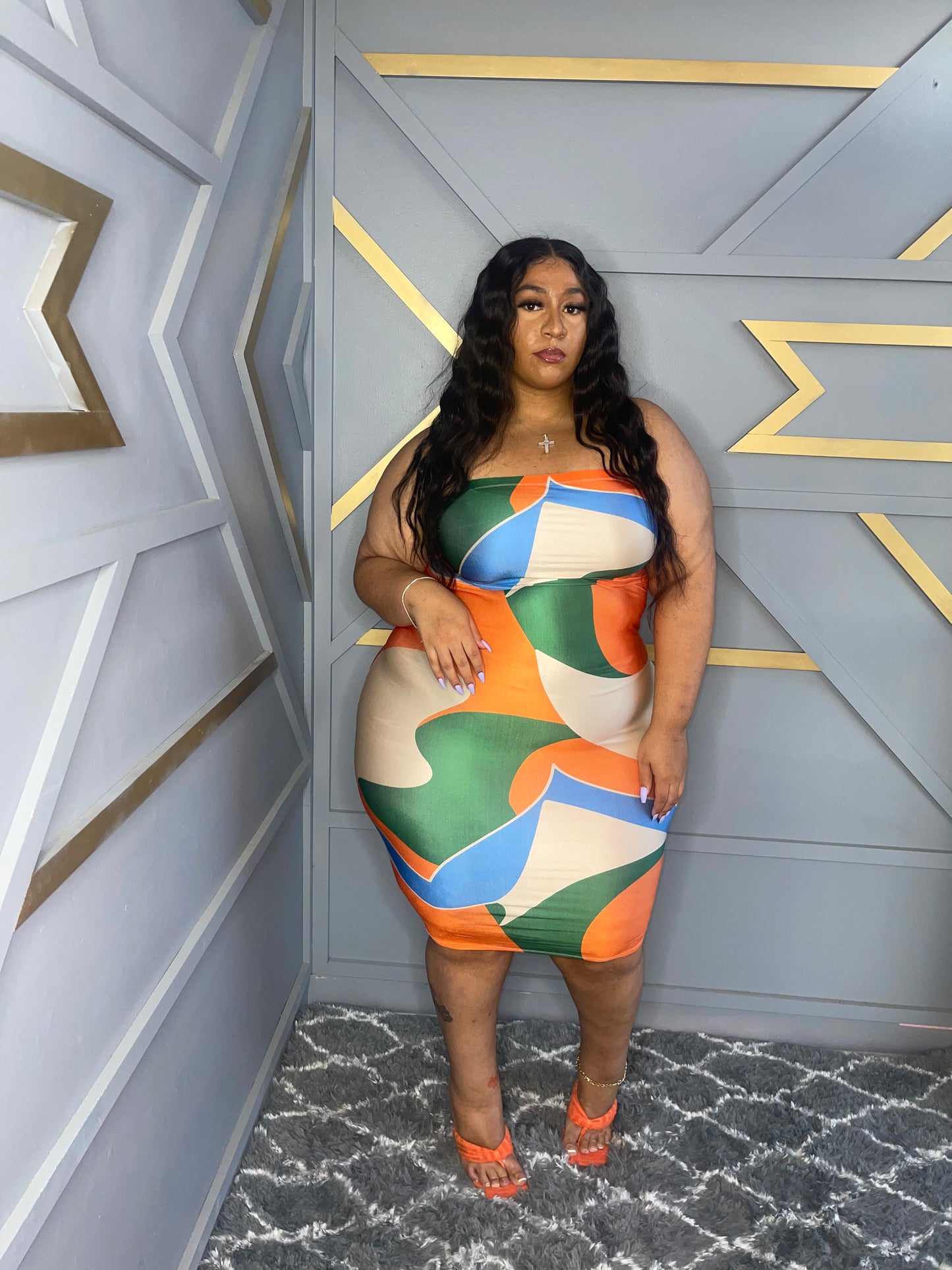 VK Tube Top Midi Dress
