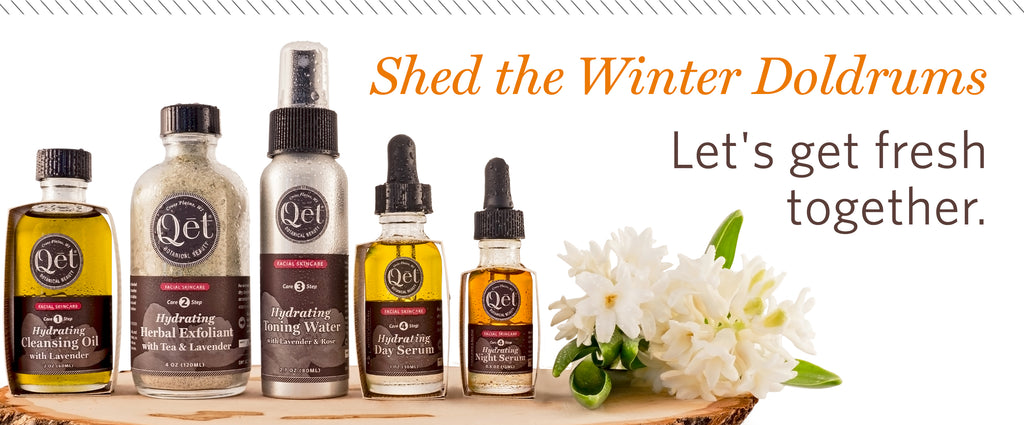 Qēt Botanicals winter hydrating skin set