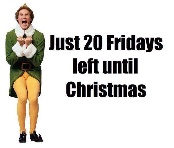 Buddy the Elf Christmas Countdown 2014 Will Farrell Ugly Christmas Sweaters