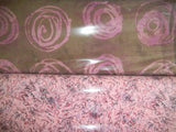 Pink and Brown Fabric