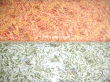 Orange and Green Fabrics