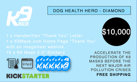 K9 Mask Kickstarter Pledge $10000