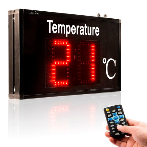 Thermometer industrial Temperature display large-screen high-precision LED display for Factory workshop lab warehous greenhouse