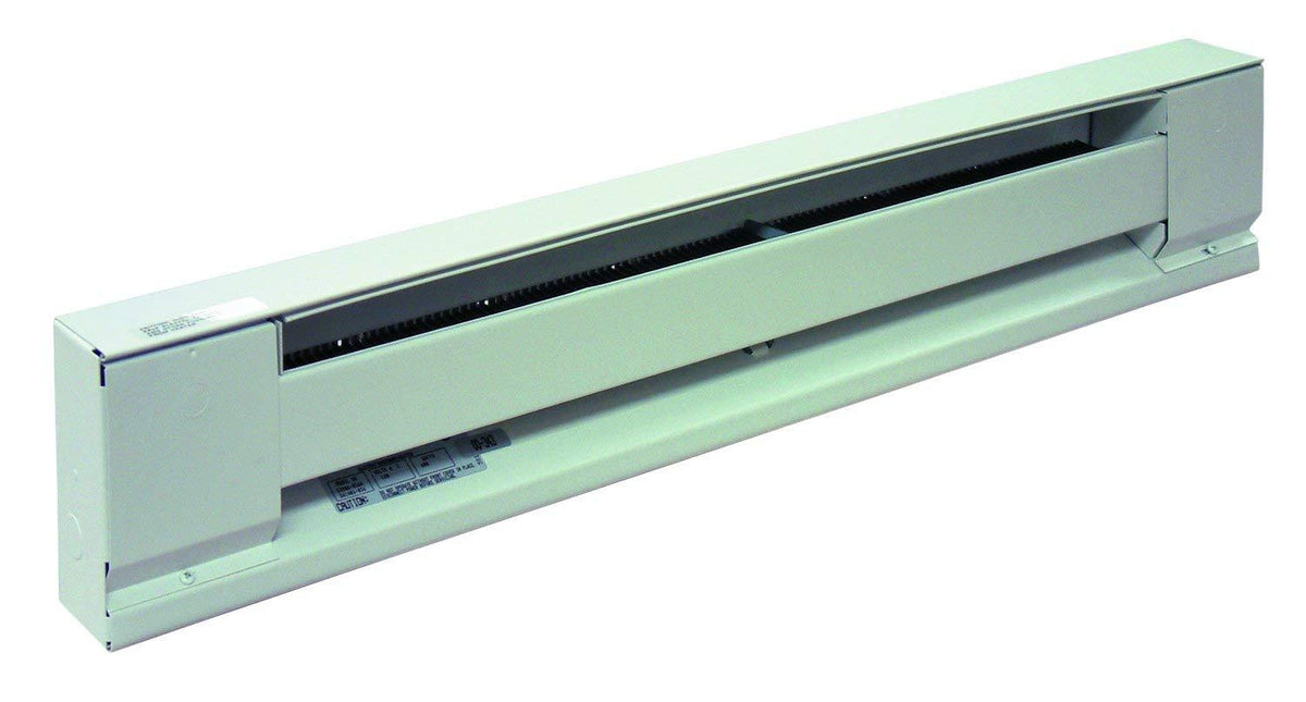 Single Phase Stainless Steel Element Convection Heater TPI G2906036SW 2900S Series Electric Baseboard 600/450W White TPI Corporation