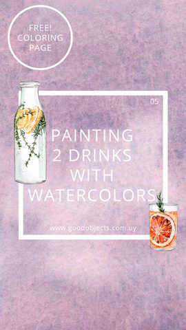 painting 2 drinks