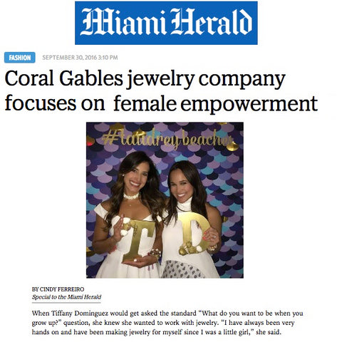 taudrey miami herald article jewelry company miami female entrepreneur empowerment 