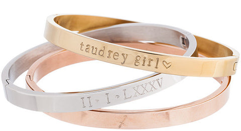 Taudrey fashionistas diary three metal bracelet set